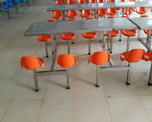 8人靠背椅不鏽鋼餐桌 (3)